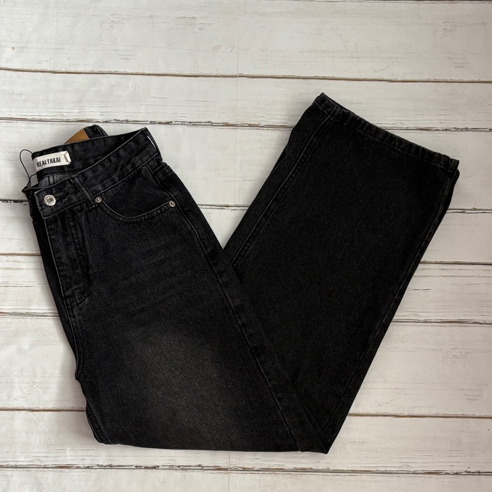 Real Takai Black Wide Leg Jeans